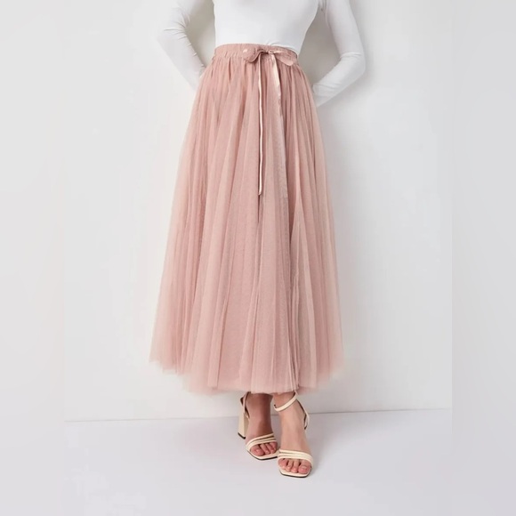 Aria Tulle Skirt Blush Pink M/L ✨NWT - Picture 3 of 5